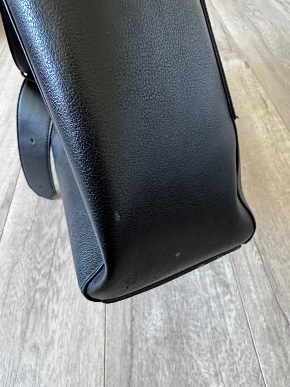 CALPAK Haven 16” Laptop Tote Black Vegan Leather Work Travel Bag